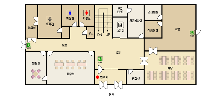 소망 1층 구조도
